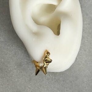 COPY - Gold Spike Huggie Hoop Earrings Jewelry Brand New